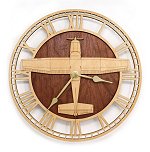 Cessna 182 Skyland<br>10-14 Inch Wooden Wall Clock